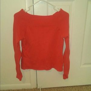 Coral crew neck sweater